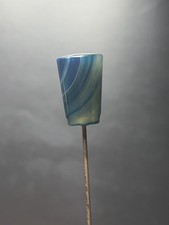Vintage Blue Agate Hat Pin 