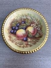 AYNSLEY ORCHARD GOLD SIGNED D JONES CABINET PLATE
