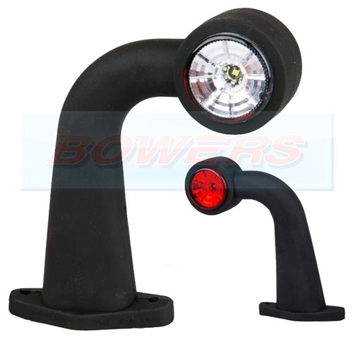 Led red white side end - led,