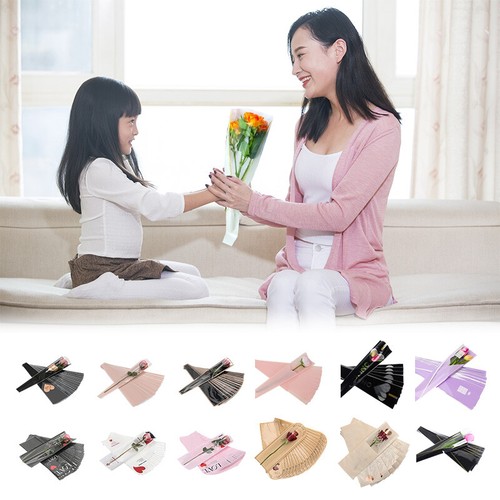 Single rose flower sleeve - single,