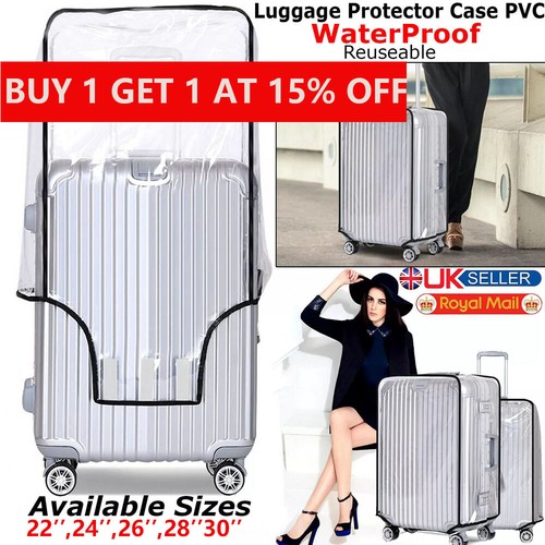 Transparent pvc suitcase - transparent,