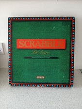 Scrabble Deluxe With Timer Board Game Built-In Turntable Spear’s Games Complete 