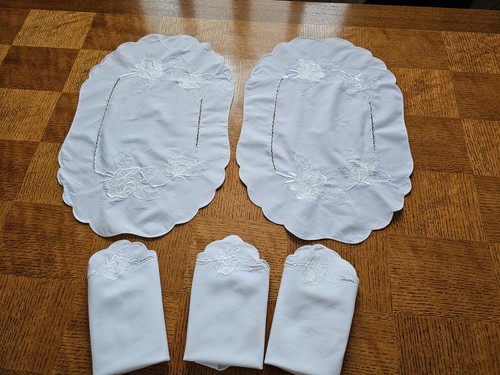 Vintage white table linen