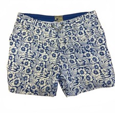Mantaray Blue and White Floral