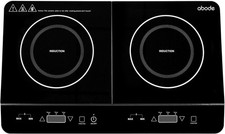 Abode AINDH2003 Double Induction Hob Portable Digital Touch Control 2800w Black
