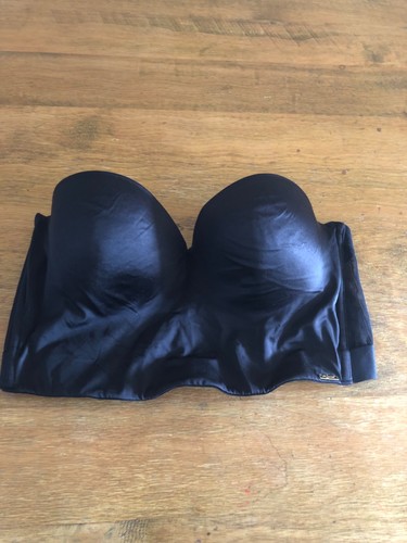 Ultimo black strapless bra 38d - black,
