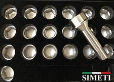Titanium wheel bolts for