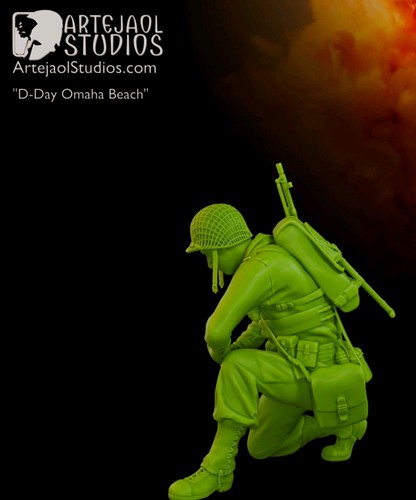 Ww2 soldier 16 unpainted - ww2,