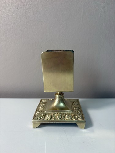 Antique brass matchbox holder - brass,