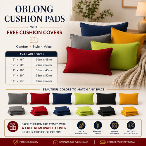 Rectangle oblong cushion pads - rectangle/oblong,