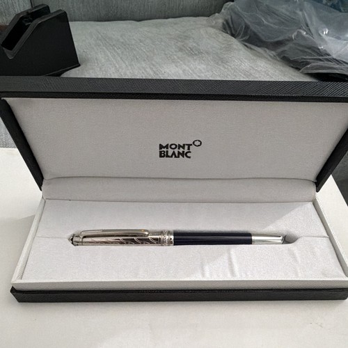 Montblanc fountain pen blue - pen,