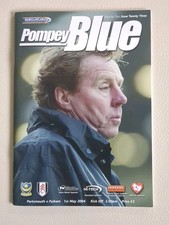 Match Programmes Portsmouth v Fulham May 2004 Barclaycard Premiership VGC