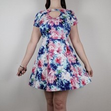 Womens floral line dress - womens, a-line