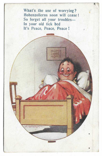 End ww1 postcard what he - end,