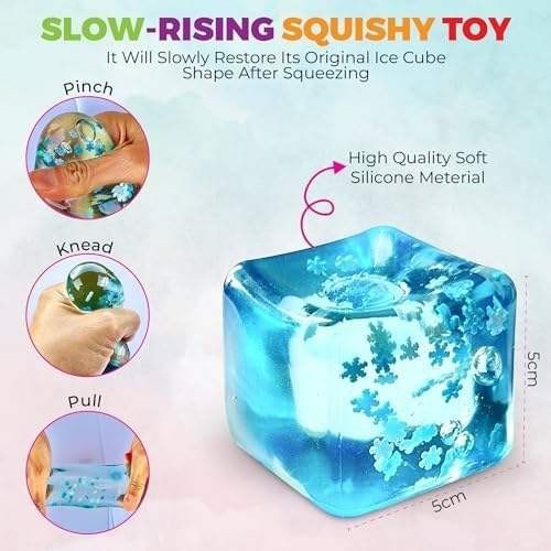 Squishy stress cube toy - cube, soft