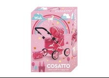 COSATTO WISH UNICORN DOLL PRAM & BAG. For Happy Kids.New