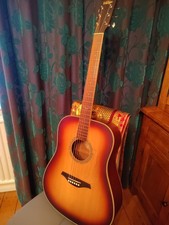Vintage V501 TSB Dreadnought Electro acoustic Guitar 