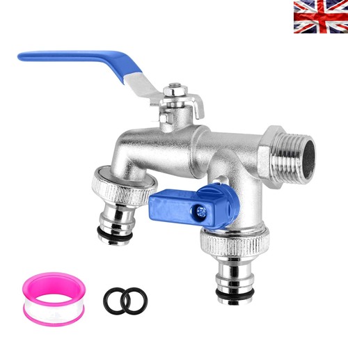 Double garden tap - -, 1/2