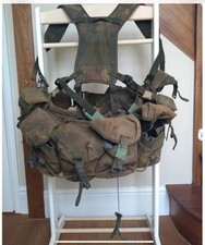 British Army G2 military surplus Webbing DPM Camo hip belt yoke 6 Pouches PLCE