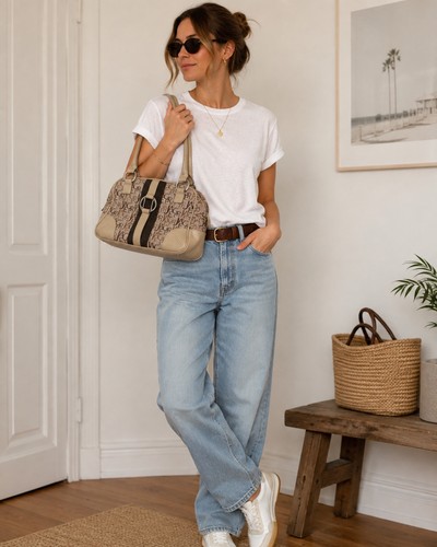Handbag vintage brown - handbag,