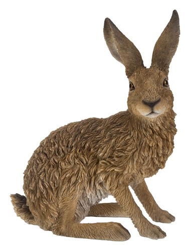 Sitting hare lifelike garden - sitting,