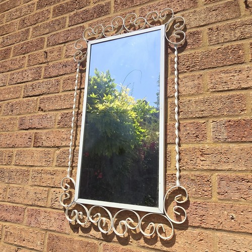 Vintage wrought iron scrolled - iron,