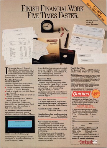 Quicken intuit vintage - quicken,