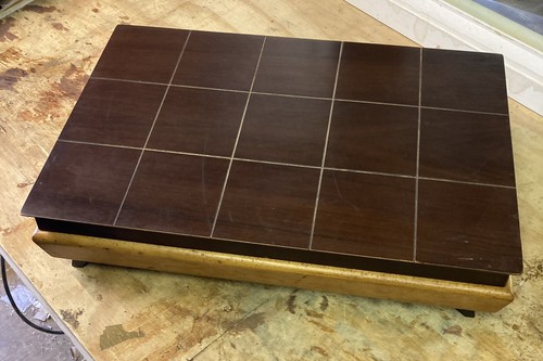 Mahogany cutlery canteen - mahogany,