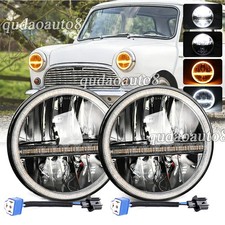 Pair 7" Round LED Headlights