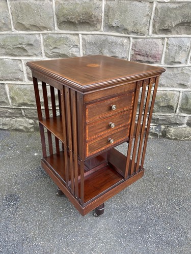 Antique inlaid mahogany - inlaid,