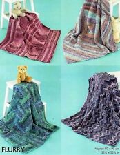 #152 4x BLANKETS KNITTING PATTERN 