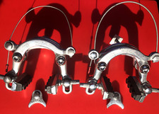 VINTAGE MAFAC DUAL FORGE CENTRE PULL ALLOY BRAKES & YOKES,NEW BLOCKS,EXC CON