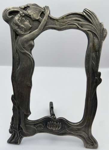 Art nouveau pewter similar - pewter, or