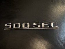 Genuine Mercedes-Benz W126 500SEC  Rear trunk boot badge logo emblem A1268171015