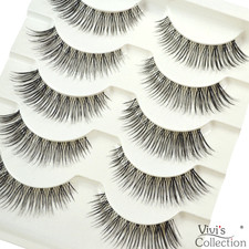Vivis® False Lashes Natural Eyelashes Strip Wispy Cat Eye Long Volume Fluttery