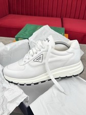 PRADA PRAX 01 SNEAKERS WHITE RRP £830 UK9.5 100% AUTHENTIC TRUSTED SELLER