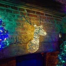 Three Kings Sparkly Stag Head