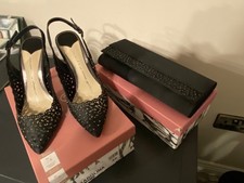 clutch bag and matching shoes