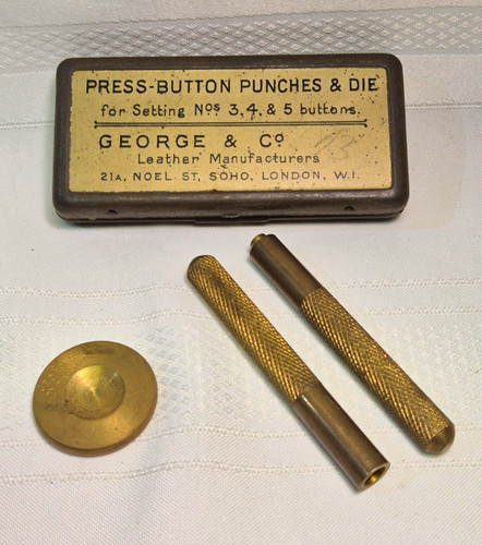 Antique press button - press,