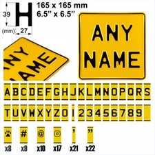 Novelty Show Pressed Number