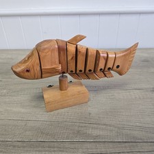 Retro Articulated Wooden Fish
