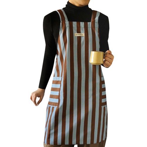 Striped apron for with - striped,