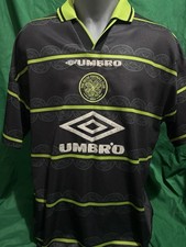 Celtic Away Shirt 1997/98 Large Official Rare And Vintage