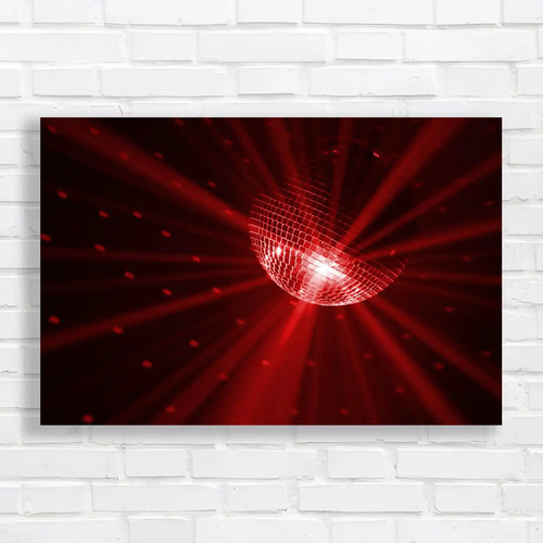 Ballroom disco light - light, red