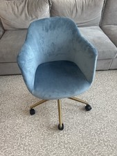 Jahnke SHELL WORX  Office Chair, Study Chair ,  Blue Velvet RRP 149,94€