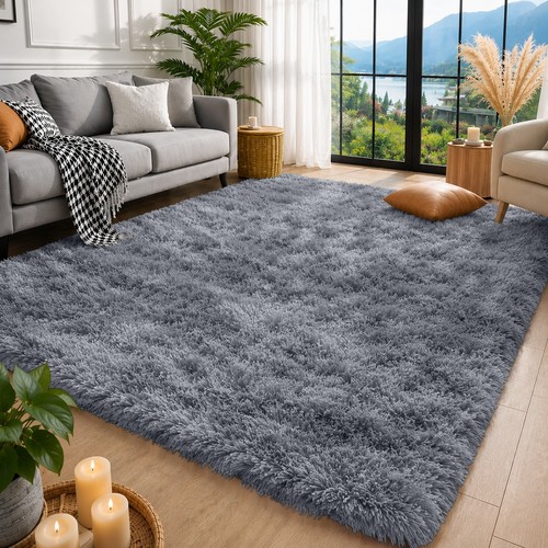 Fluffy rugs large shaggy - shaggy, rug