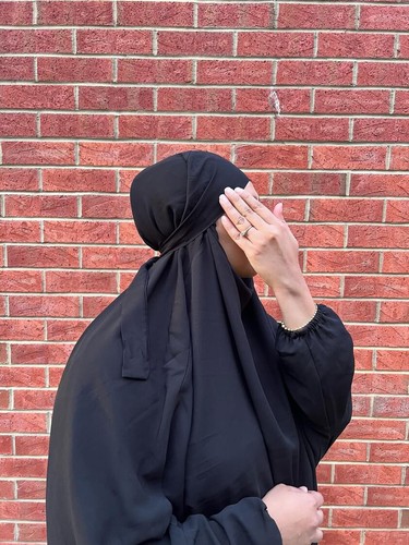 Abaya jilbab black khimar - jilbab,