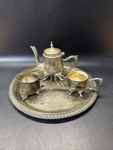 Tea set godinger silver art - tea,
