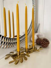 🦊 100% Raw Beeswax Candles Hand Made  l XXL Table Candles