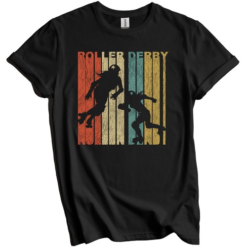 Retro roller derby distressed - roller,
